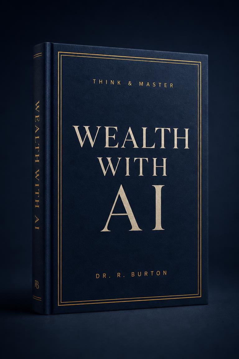 Cover of Think & Master Wealth With AI by Dr. R. Burton